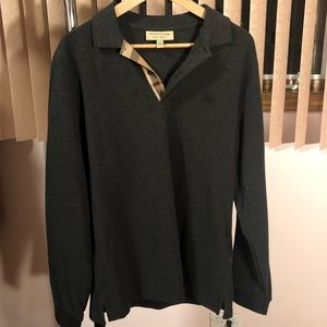 Burberry Long Sleeve Polo (Large)